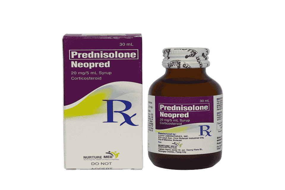 NEOPRED Prednisolone Sodium Phosphate 20mg / 5mL Syrup 30mL price in ...